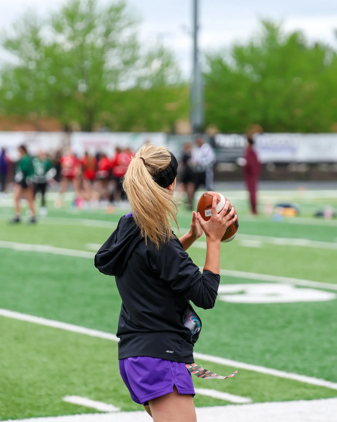 Flag football photo by Noah Engle